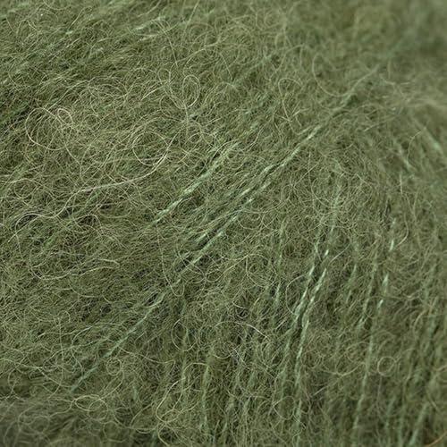 DROPS Seta Alpaca Spazzolata 32 Verde Muschio