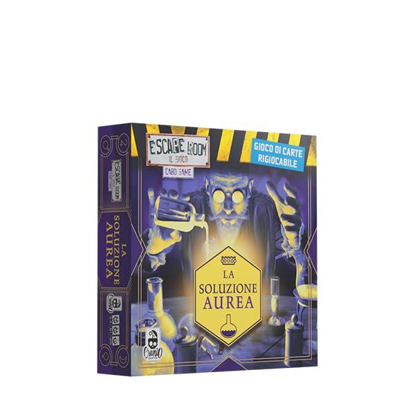 Cranio Creations - Escape Room Card Game, La Soluzione Aurea, Un'Escape Room Rigiocabile, Edizione in Lingua Italiana