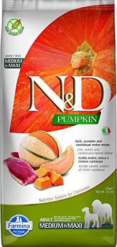 Farmina, N&D Zucca, Anatra e Melone cantalupo, Cane Adult Medium/Maxi, 12kg