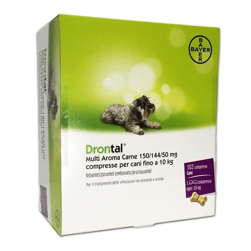 CentroVete Bayer Vermifugo antiparassitario Multi Aroma per Cane in compressa (102 CPR) - combatte i Principali parassiti intestinali