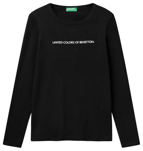 United Colors of Benetton 3ga2e16g0, Canotta Donna, Nero 100, S