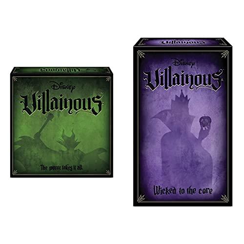 Ravensburger 26275 Disney Villainous, Gioco Da Tavolo, Per 2-6 Giocatori, Età Consigliata 10+ & 26856 Disney Villainous Wicked To The Core Versione Italiana, Light Strategy Game, 2-3 Giocatori