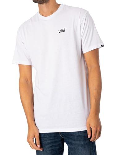 Vans Mini Script, T-shirt Uomo, White-Black WHT1, S