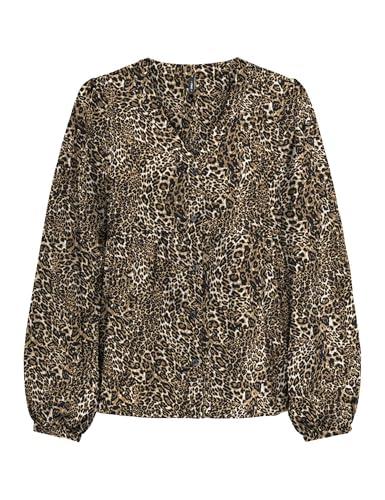 ONLY Onlnova Life Vis L/S Ebba Top, Sierra, S Donna