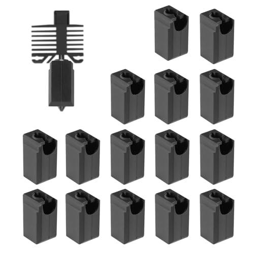 15pz Calzini in Silicone per Bambu Lab, Manicotto Protettivo Ugello Resistente Alle Alte Temperature Blocco Riscaldante Accessori Stampante 3D per Bambu Lab X1 X1C P1P P1S X13D