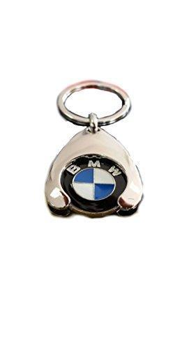 BMW, ciondolo portachiavi, con chip per carrello della spesa, 80272446749, per Serie 1, Serie 2, Serie 3, Serie 4, Serie 5, Serie 6, Serie 7, X1, X2, X3, X4, X5, X6, Durchmesser 23 mm