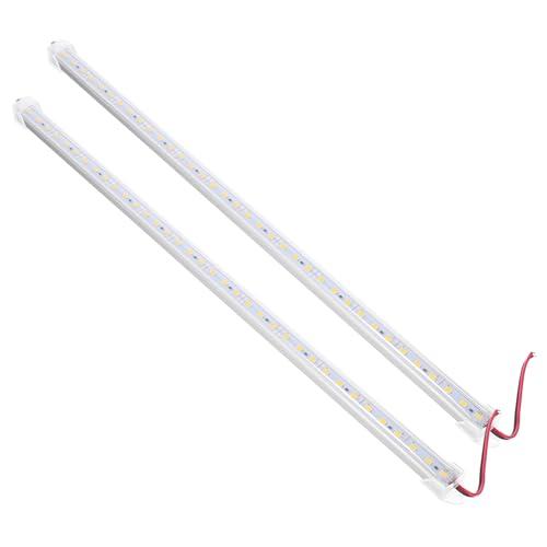 SUPVOX Striscia Led Rigida Da 50 Cm 2 Pezzi Caldo - 12 V Ip65 Guscio in Alluminio