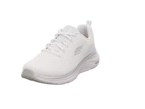 Skechers Vapor Foam Midnight Glimmer, Schiuma Donna, White Mesh/Silver Trim, 40 EU