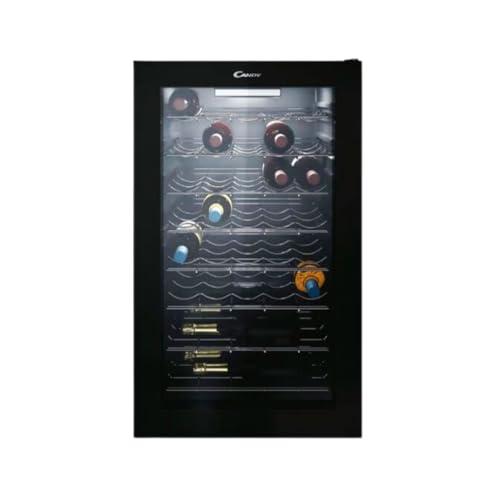 Candy DiVino, CWC 150 EM/NF, Cantina Vino, 41 bottiglie, 39 dB, APP hOn, Tecnologia Vivino, Monozona, Nero, AxLxP 84,5x49x55 cm [Classe di efficienza energetica G]