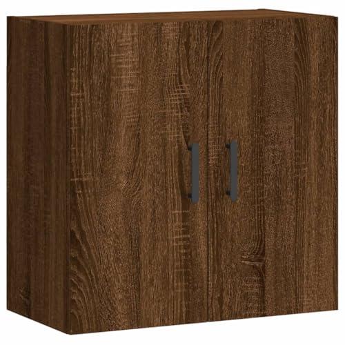 vidaXL Armadietto a Muro Rovere Marrone 60x31x60 cm Legno Multistrato, Mobile a Muro, Mobile espositivo, portaoggetti da Parete, arredo da Soggiorno