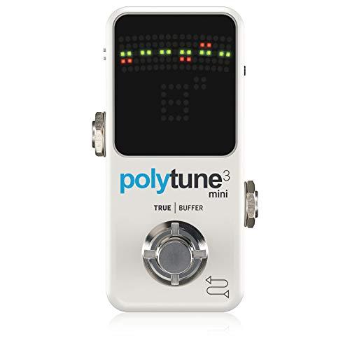 TC Electronic POLYTUNE 3 MINI Piccolo sintonizzatore polifonico con modalità di sintonizzazione multiple e BUFFER BONAFIDE integrato