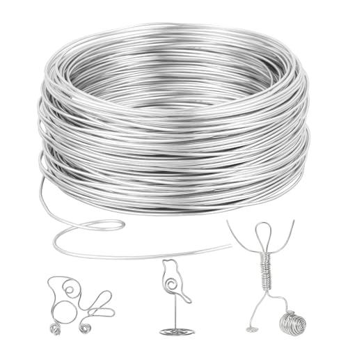 Romon Filo Alluminio 2 mm X 10 M, Wire Di Modellabile, Filo Metallico In Alluminio, Gioielli Per Gioielli Abbellimenti, DIY Bijoux e Creazioni