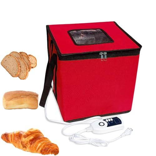 Cloud Fire Contenitore pieghevole per la fermentazione della pasta, con coperchio, rimovibile, multifunzione, per la casa, pane, yogurt, vino di riso (rosso, grande)