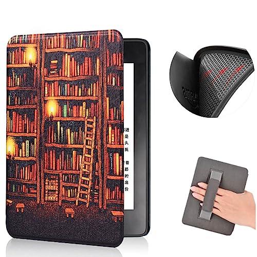 Custodia per 6 Pollici Kindle Paperwhite 5a/6a/7a Generazione (Versione 2012/2013/2015), Pelle morbida TPU Cover Protettiva Alla Moda con Cinturino da Polso e Automatica Veglia/Dormire