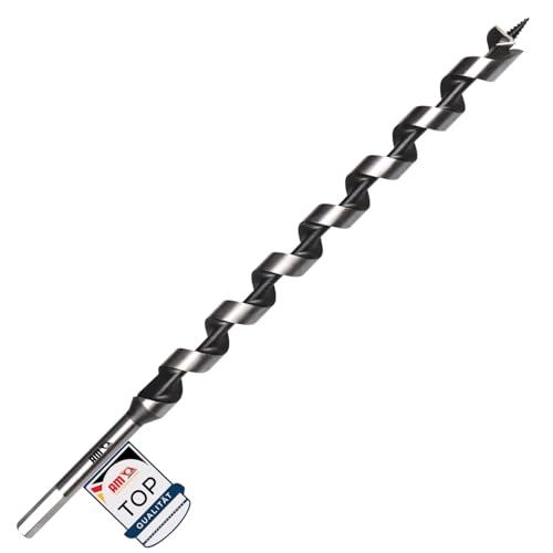 AM-Zerspanungstechnik - Punta per trapano a serpente, 24mm – 400mm, punta per legno lunga | Lewis elicoidale (diametro 24 x 400mm)