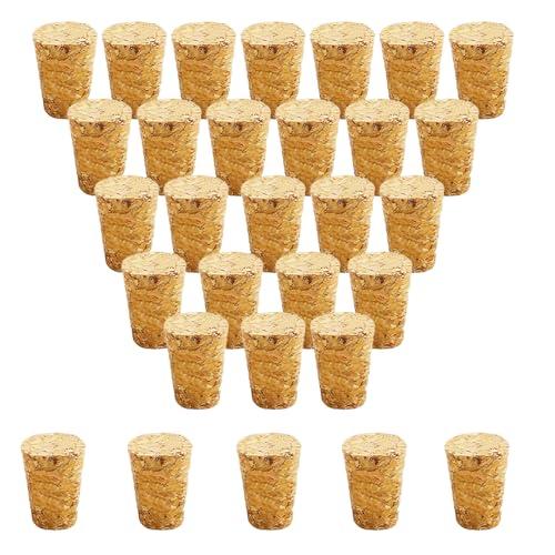 30 tappi in sughero affusolati in legno, riutilizzabili, per bar, artigianato fai da te, accessori da cucina (20 x 15 x 30 mm)