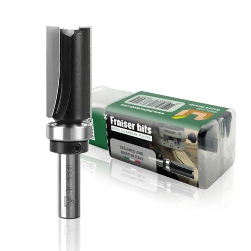 Fraiser - Fresa a copiare con cuscinetto per legno, diametro 16 mm, gambo 8 mm, per fresatrice verticale e rifilatore