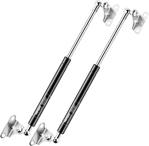 Vepagoo Molla a Gas 500MM 100N/10KG Universale Pistone a Mobili Gas Ammortizzatore, con Supporto a Forma di L per Mobile TV, Letto Contenitore, Finestra, Porte e Altri Progetti DIY, 2 PCS
