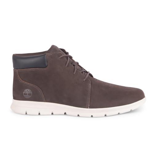 Timberland Graydon Chukka Basic, Stivali chukka Uomo, Marrone Dark Brown Nubuck, 45.5 EU