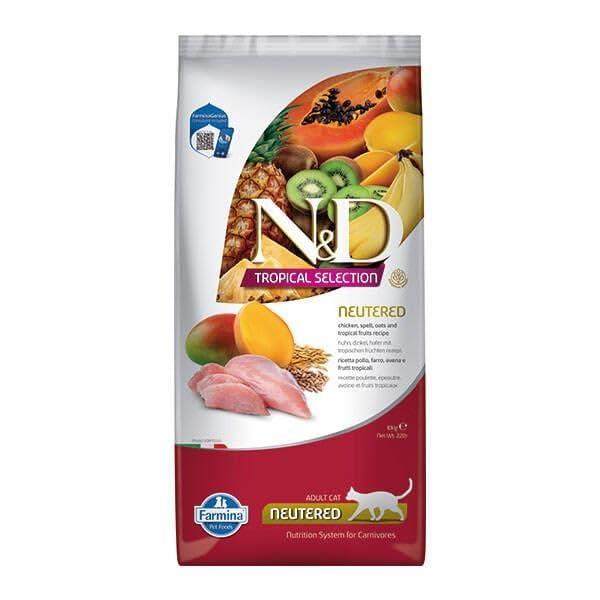 FARMINA ND Cat Tropical Selection NEUTERED Pollo 10 kg