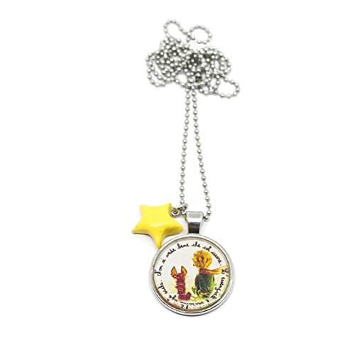 Collana lunga con Piccolo Principe volpe stella e frase