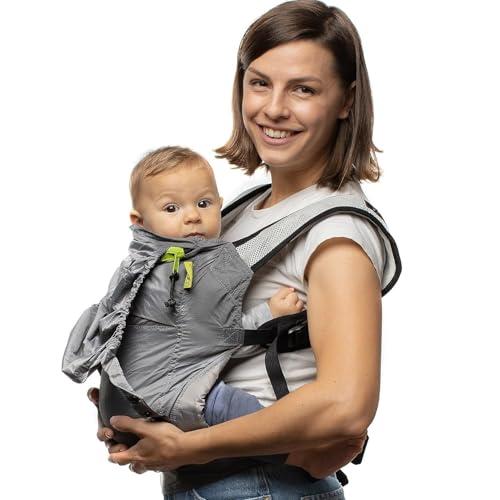 Boba Air Grey - Marsupio Porta Bebe Ergonomico Neonato da Viaggio Ultra Leggero