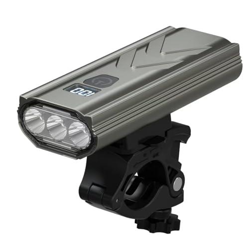 Luci Bicicletta LED Ricaricabili USB 6000mAh - 10000 Lumens Set Luce Anteriore/Posteriore per Bici Elettriche, MTB e Bici da Corsa con Fanale Frontale Potente - Impermeabile 6+4 Modalità