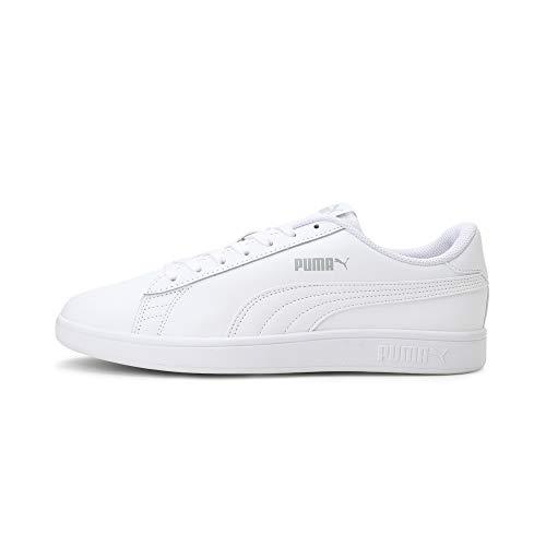 PUMA Smash V2 L, Sneakers Unisex - Adulto, Bianco Puma White Puma White, 42.5 EU