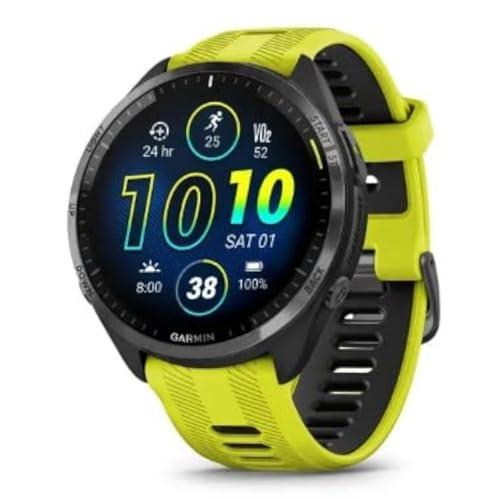 Garmin Runners Smartwatch Forerunner 965 | 23 giorni di durata della batteria in modalità Smart Watch con display colorato Amoled e touchscreen | mappe integrate e metriche avanzate di allenamento