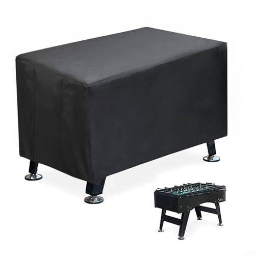 Besttoolifes Copertura protettiva per tavolo da biliardino, impermeabile, per interni ed esterni, resistente ai raggi UV, 160 x 117,5 x 79,5 cm, in poliestere nero, per tavoli da calcio standard