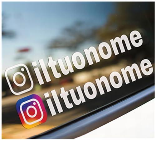 Adesivo nome per pubblicità con testo e logo – Tuning Sticker nome utente per auto