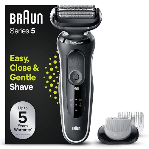 Braun Rasoio elettrico da uomo Series 5 51-W1600s con accessorio per la cura del corpo EasyClick, EasyClean, Wet & Dry, ricaricabile, rasoio a lamina senza fili, bianco. Quale? Miglior acquisto