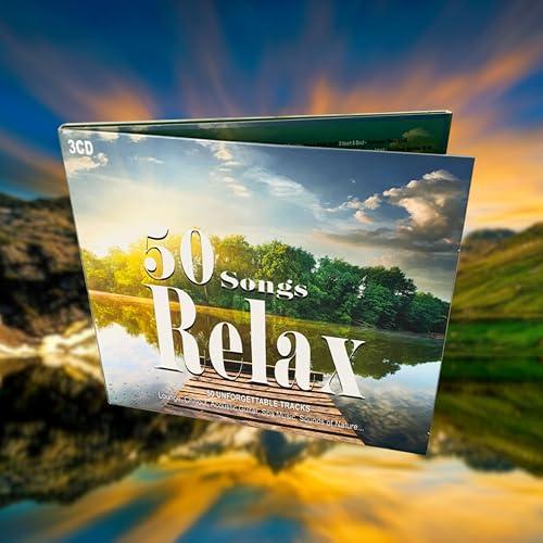 3CD 50 Songs Relax, Musica Rilassante, Peaceful, Wellness Relax, Lounge Music, Relaxing, Meditation, Sound Of Nature, Acoustic Guitar, Chillout Music, Spa Music