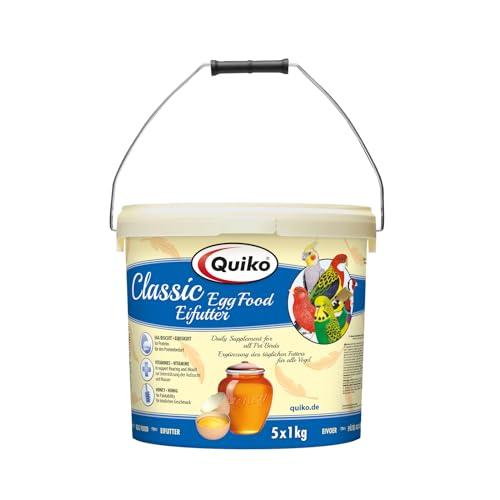 Quiko Classic Mangime per uova 5Kg Cibo concentrato e per la riproduzione per tutte le specie di uccelli ornamentali