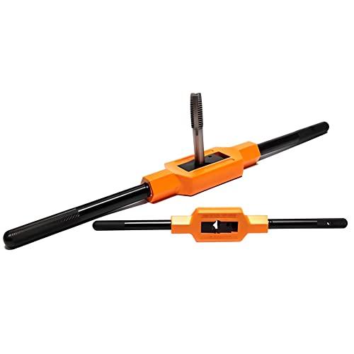 RICHMANN Giramaschi per Maschi Regolabile (M1 - M12) - Chiave Per Maschi, Strumento Per Maschiatura a Mano con Alesatore Per Filettatura Metrica - Giramaschio in Acciaio inossidabile, DIN 1814