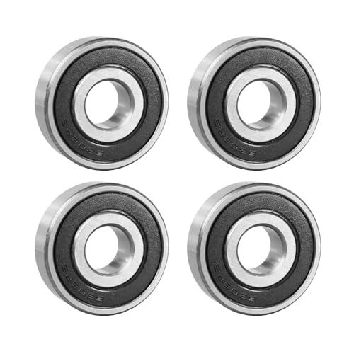​Flewdart 4pz 6302 2RS cuscinetti a sfere 15x42x13mm, 6302-2RS 6302RS schermati in acciaio al carbonio per macchine e utensili​​(6302-2RS 4pcs)