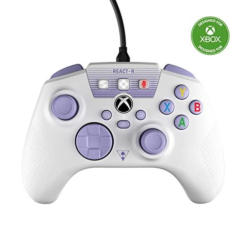 Turtle Beach REACT-R Controller Bianco e Viola – Xbox Series X e Xbox Series S, Xbox One e Windows