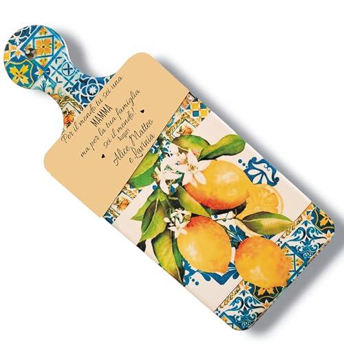 Lo Realizzo -Tagliere in Ceramica Personalizzato - Idea Regalo Festa festa della Mamma, Regalo Nonna, Cucina, Compleanno, Natale (Mamma)