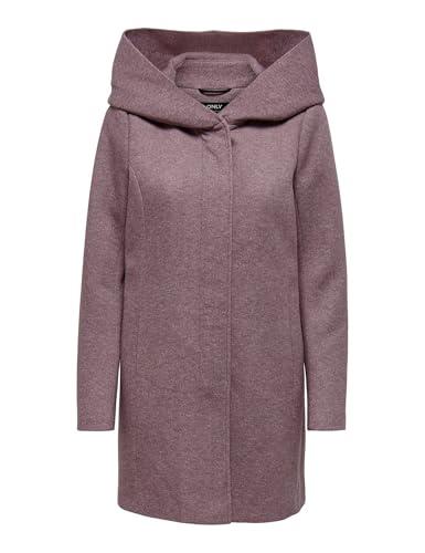 Only ONLSEDONA Light Coat Otw Noos Cappotto, Rose Brown/Melange, S Donna