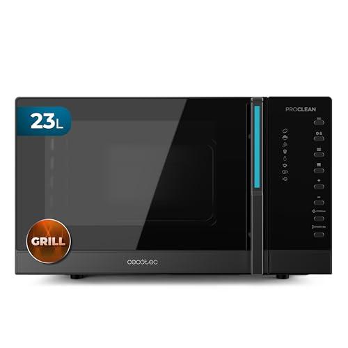 Cecotec Microonde digitale con griglia da 23 l Proclean 5130. 800 W e 1000 W Grill, cottura uniforme, 5 livelli di potenza, funzione scongelata, timer 60 min, piatto girevole 285 mm