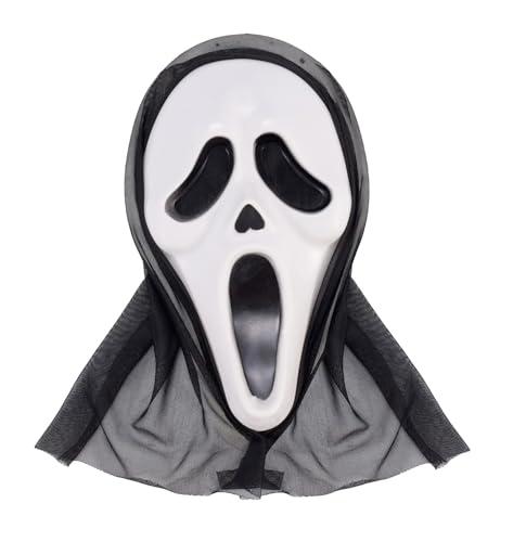 Costumed Scream, maschera horror per Halloween, per uomo e donna, come costume per Halloween, maschera fantasma