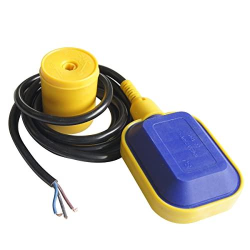 KATSU Interruttore a Galleggiante 220V 16(5) A 2M Cavo Regolatore di Livello Automatico dell'Acqua Rettangolare per Pompa Elettrica, Serbatoio dell'Acqua, Pompa Sommersa