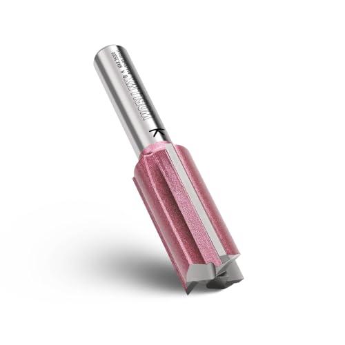WOBLLMX Fresa a scanalatura a 3 taglienti con gambo da 8mm, Ø15mm lunghezza di lavoro 30mm professionale in metallo duro fresa a scanalatura standard per legno pannelli ad alta densità accessori