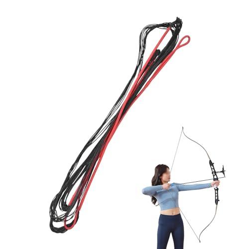 Agatige Forniture per Tiro con L'Arco, Corda Sostitutiva a 12 Fili di Tutte Le Dimensioni Lunghezza 58-70 Pollici Corda in Nylon per Tiro con L'Arco per la Caccia con Arco Lungo Retrogrado(62)