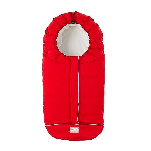 Nuvita 9545 Junior City | Sacco Universale per Passeggino | Perfetto per Bambini da 6 a 36 Mesi (100 cm) | Tessuto Vellutato e Massimo Comfort per il Tuo Bambino fino a -10°C | Rosso