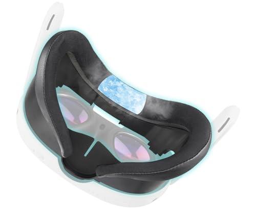 SOULWIT Cuscino Facciale Gel Raffreddamento (interfaccia facciale) Ricambio Kit per Oculus Quest 3, Cuscinetto Nasale Anti-perdita, Face Pad VR Accessori per Meta Quest3