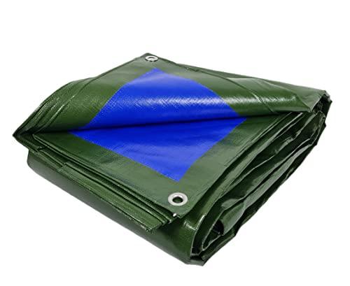 Telo impermeabile da Esterno 3x4 mt | Telone Occhiellato In Polietilene Rinforzato Antistrappo 180gr/m² Tendone Da Esterno Con Occhielli Antiruggine