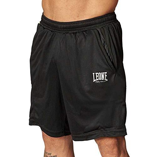 LEONE 1947, Panta Logo Shorts, Nero, XL, ABX112