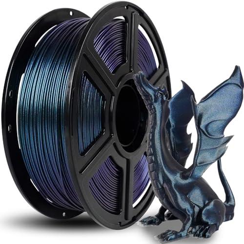 FLASHFORGE Filamento per stampante 3D Filamento Camaleonte PLA cambia colore 1,75 mm, cambia colore con la luce e gli angoli, bobina da 1 kg (2,2libbre), dimensioni precise +/- 0,02mm (Burnt Titanium)