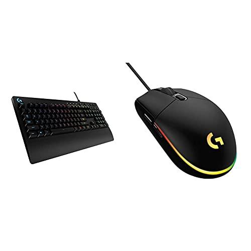 Logitech G213 Prodigy Tastiera Gaming Cablata + Logitech G203 LIGHTSYNC Mouse Gaming con Illuminazione RGB